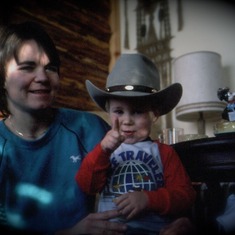 Dede with her oldest son, Ryan.