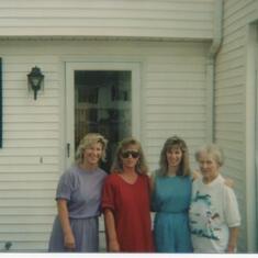 Me, Diana, Patti and Mom 1993 or 1994