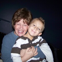 Grammy and Tanner at the movies 2008