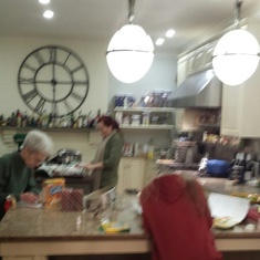 Diane cooking at Vicki's House