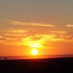 Sunset on the Oregon coast