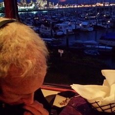 Diane looking at Seattle, 2015