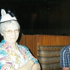 Diane with Mouse Ears and Dan M.