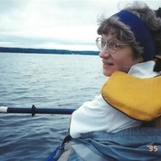 Diane in the Klepper Kayak
