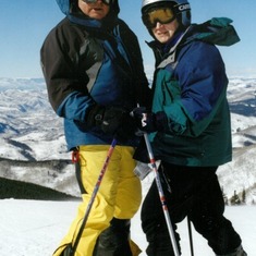 Harry and Diane Skiing 2002