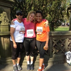 Sisters after race