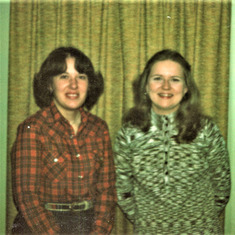 Diane and her best friend, roughly seven years before Diane and I met.