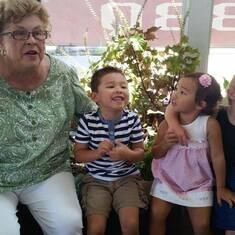 Great Grandma with Carly, Owen, Penny, and Lindsey.  September 2014