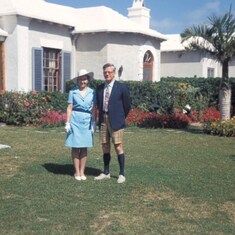 Dick and Ruth in Bermuda for 25th anniversary