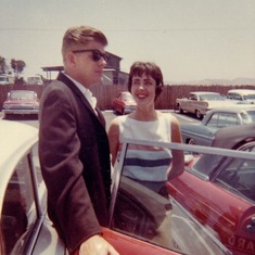 Carole and Dick loving life in California -1961