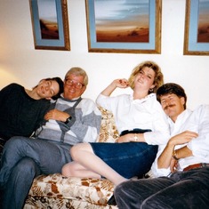 Dick with Randy, Nancy and Erica.