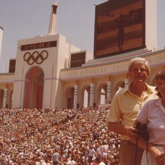 Dick and Carole - Opening Ceremony at the Olympics. - 1984