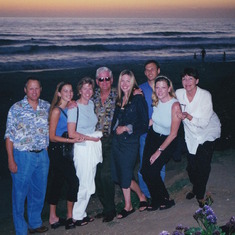 Jeff (son-in-law), Tracey (granddaughter), Cathy, Dick, Erica, Matt, Nancy and Carole in Del Mar.