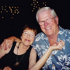 Dick and Carole on Tortola.