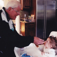 Dick with granddaughter, Delaney.