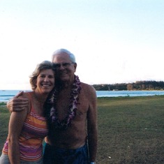 Dick and Cathy - Hanalei Bay.