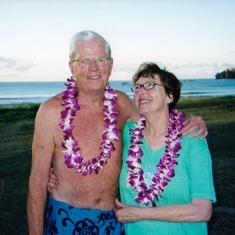 Dick in his "Lava Lava" on Kauai.