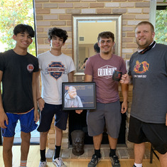 Justin (Coach Luthey)  and some of the wrestlers helping me move into my condo September, 2021.