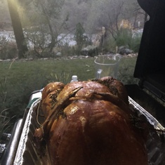 Even though he couldn't eat, he generously cooked our 2019 Christmas turkey! (And it was awesome!)