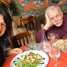 Another incredible meal together in Italy
