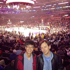 Laker Game with Michael