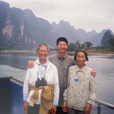 With Parents at Guilin