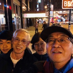 With Mingqi's family in Chicago