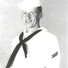 US Navy . Discharged 1958 . Year I met him. Lloyd introduced us. Started dating 1 year later married .