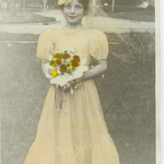 Dolores,June 8,1935, bridesmaid. Another of mom's favorite pictures.