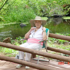 Mom enjoying her Bridge at Clear Creek