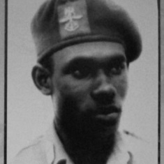 Dominic as a Cadet in the Nigerian Defense Academy 1969