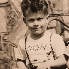 Dad in his Don shirt as a kid.