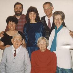 Happy family November, 1993.  (We missed  Michael DiCicco, Ann's husband)