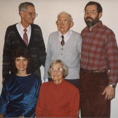 Bruno & Virginia with their 3 children Philip, Ann, Don.  Thanksgiving  1993