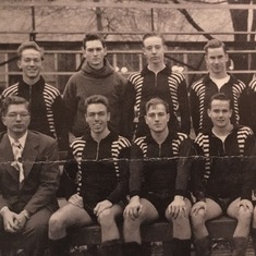 Top left-Soccer team at University School, Cleveland circa 1948