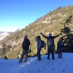 Dec 18th, 2015 CBC: Don greeting the Tejon Ranch vista with open arms (and snowballs in hand)