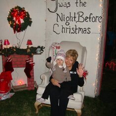 Grandma Dona & Her Favorite little monkey Hayden. Grandpa Tom & Grandma Dona loved taking her to CandyCane Lane to look at all the lights.