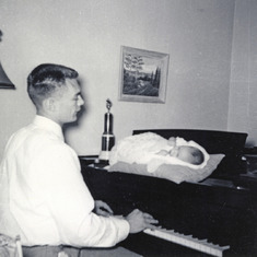 1953 Jan Jim on piano