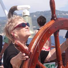 Captain Nancy sailing in Spain.  Dad loved this picture and was waiting to get his ride with her on her sail boat.  Now he will sail in heaven