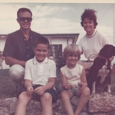 Dad, Mom, Billy, Tippy and me !  Happy memories.