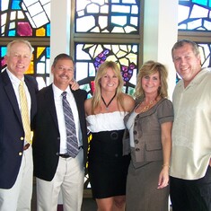 Dean Rosnau, Ron Myers, Tina, Denise and Jeff at Don’s  memorial service In 2011