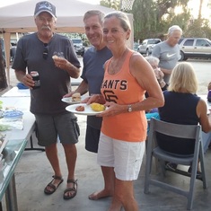 Rich,Don & Pam at one of Pam & Don's full moon parties that we attended at Las Arenas in 2016.  