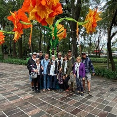 Touring the gardens in Mexico City! 