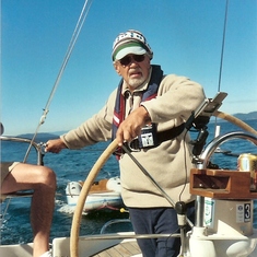 Don sailed with us in the San Juans