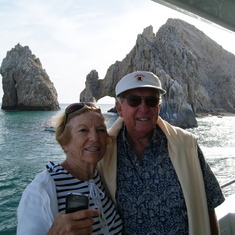 Dad and Nan, Lovers Beach, Cabo