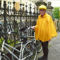 Don didn't let a little rain stop him in Berlin in 2008.