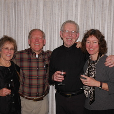 Don and Roslyn on their 50th wedding anniversary with good friends Bob Korfhage and Cindy Roché.