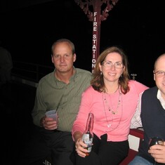 Karl, Frieda, and Jesse at Sylvia and Lars' wedding reception aboard a river boat on the Black River, Birmingham, AL.