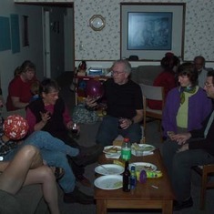 Don and Roslyn entertaining our friends and neighbors in October 2002.
