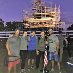 First GORUCK event with Dad Flag (fittingly, started at Marine Corp Memorial in Arlington)
